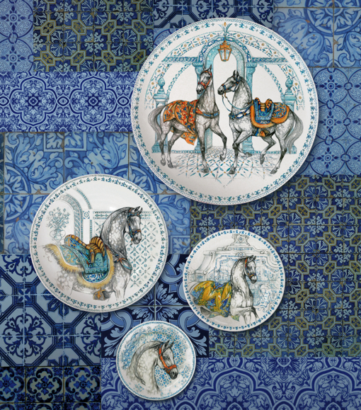 Gien-Geschirr-Chevaux-du_-Soleil-mitte Gien-Geschirr-Chevaux-du_-Soleil-mitte